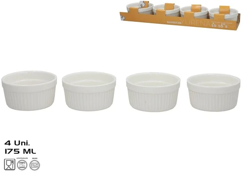 Kepimo formelės x4 175 ml 10x10x5 cm baltos, KITCHEN&GO