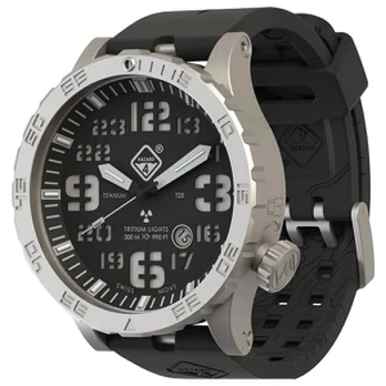 Hazard 4 Heavy Water Diver BlackTie B Black/Silver Nardymo laikrodis