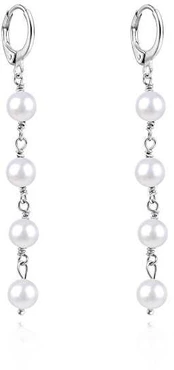 Agato Sidabrinis earrings with freshwater pearls AGUC3535P-W