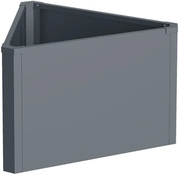 Metalinis vazonas HATIS, 71,5 x 61,5 x 45 cm, antracito
