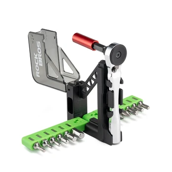 Rockbros Bike Tool Set with Mini Ratchet and Bits - Translucent Žalias