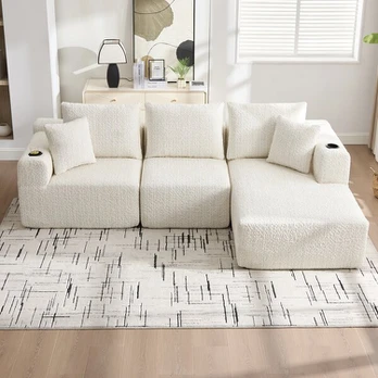 Modulinė sofa, atminties putos, 261x165x80.5 cm, 2 vnt