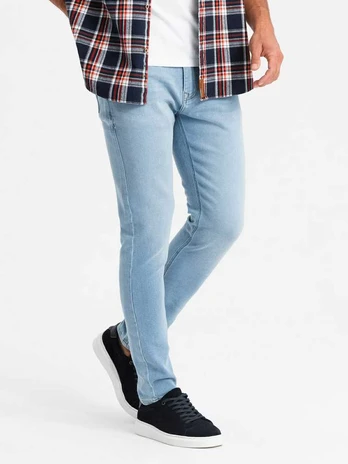 Blue men's pants light mėlynas