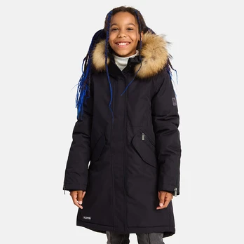 Huppa Mergaičių žieminė parka VIVIAN 1, black