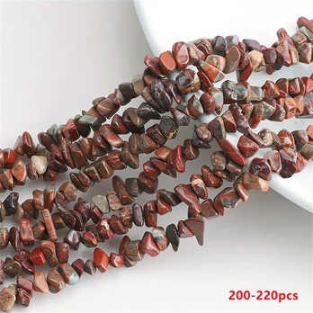 Akmens karoliukai, 200 vnt, Brecciated Jasper