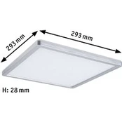 "Paulmann Atria Shine Panel" įjungimo ir išjungimo chromas 840 29x29