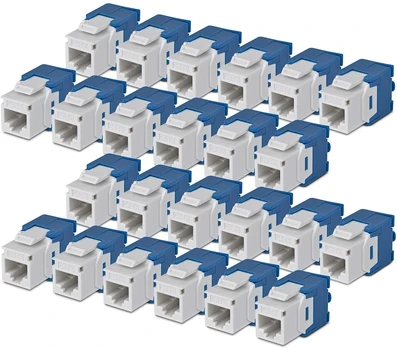 StarTech CAT6 keystone jack 24-pack (C6KEYTL180WH24PK)