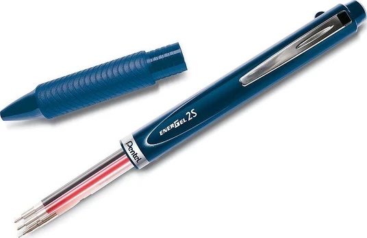 PENTEL Cienkopis Kulkowy 2s (2 Kolory + Ołówek)