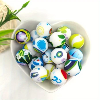 Silikoniniai karoliukai, Powder Butterfly-10pcs