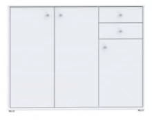 Komoda Forte Tempra 2 T2KK40-120, balta, 35 x 109 cm x 86 cm kaina