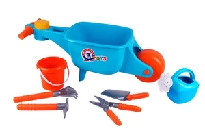 Smėlio žaislų rinkinys Technok Gardener Set, mėlynas/raudonas
