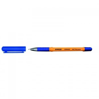 STANGER Ball Point Pens 0,7 finepoint Softgrip, blue, 1 pcs. 18000300056
