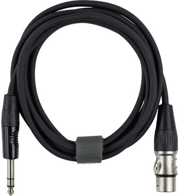 Fuj:tech 6,3 mm TRS uros – XLR naaras signaalikaapeli, 2 m, musta