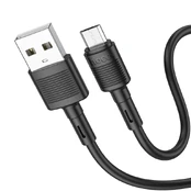 USB kabelis Hoco X83 USB-A to MicroUSB 1.0m juodas kaina