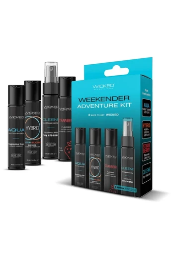 Wicked Weekender Adventure Kit 4x30ml - Travel Lubricant & Cleaner Set