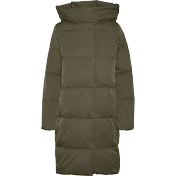 Pūkinis paltas moterims, Chaki, Stella coat