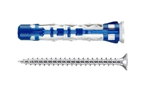 Nailono kaištis su varžtu Elematic, universalūs, 8x50 mm, 10 vnt.