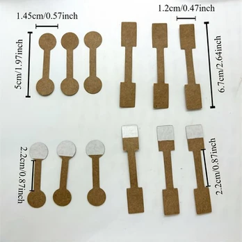Papuošalų etiketės, 100pcs Rectangular