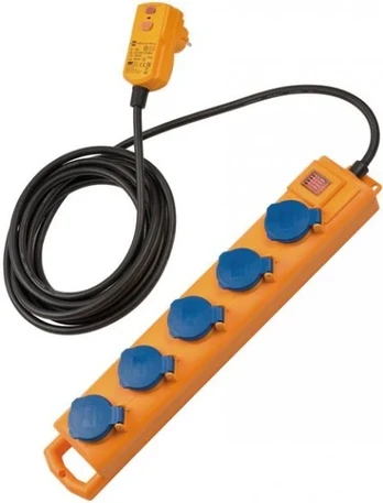 Brennenstuhl Super- Solid SL544 5 lizdai IP54 5m (1159900805)