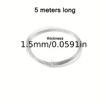 Aliuminio viela, 1.5mm(19.6in)