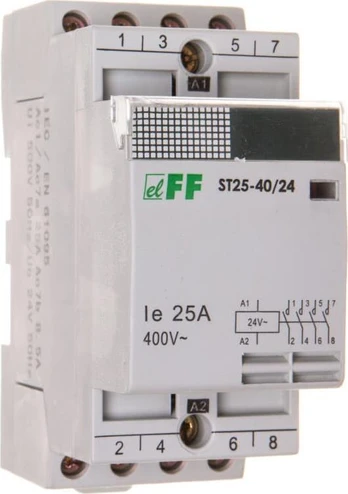 F&F Modulinis kontaktorius 25A 4Z 0R 24V AC ST25-40-24V