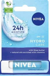 Lūpų balzamas Nivea Hydro Care Moisture, 4.8 g kaina