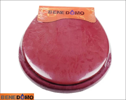 Minkštas klozeto dangtis Raudonas vynas "Benedomo"