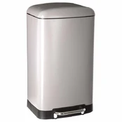 Trash bin, metal, taupe, 30 L kaina