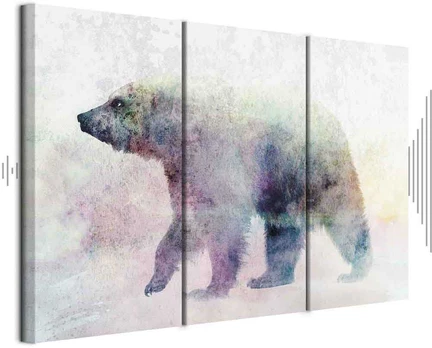 Artgeist Paveikslas - Lonely Bear (3 Parts)