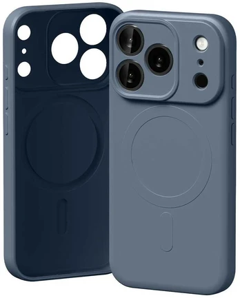 Dėklas Mercury Semi-Silicone MagSafe do iPhone 17 Pro sierra mėlynas