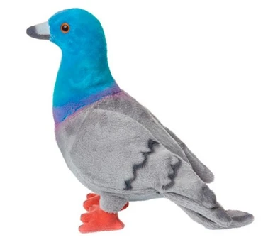 Pliušinis žaislas Beppe Pigeon 14028, mėlynas, 20 cm