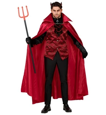 DEVIL (shirt with vest & jabot with medallion, cape, gloves)