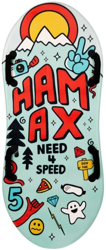 Čiuožynė Hamax Twin Tip Free Surfer Graffiti Mountain miętowy 550072