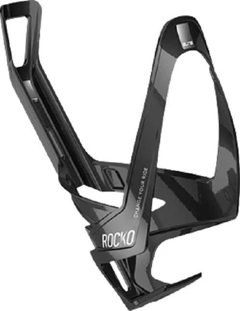 Elite Bottle Cage RockoCarbon Glossy, Baltas Graphic