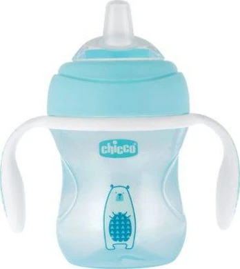 Neišsiliejantis puodelis Chicco, 200 ml, 4mėn +