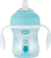 Neišsiliejantis puodelis Chicco, 200 ml, 4mėn + kaina
