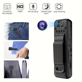 Mini nešiojama HD kamera su segtuku, 1080P