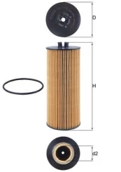 Alyvos filtras KNECHT OX 174D kaina