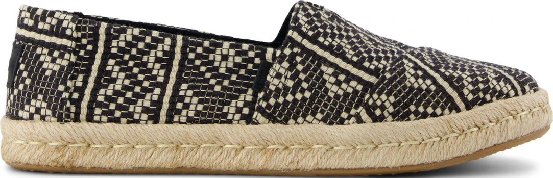TOMS DIAMOND GLOBAL WOVEN 10021886 Black - 36