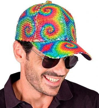 Kepurė, Tie-dye, Widmann, su blizgučiais