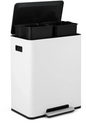 Šiukšlių dėžė 60 l balta