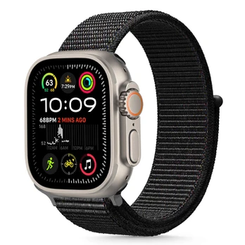 Tech-Protect Nylon dirželis Apple Watch 44 / 45 / 46 / 49 mm, juodas