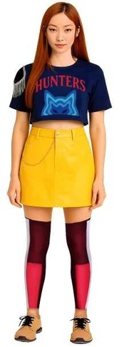 Fiesta K-pop star Hunter kostume