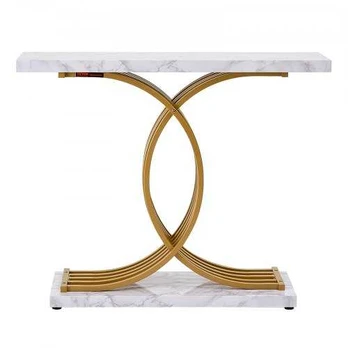 Star Konsolinis stalas, 100x30x81 cm, balta, metalinis rėmas