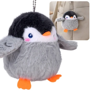 Plush Penguin with Squeaker, Backpack Pendant, 11 cm ZA6426
