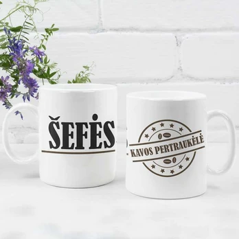 Puodelis "Šefės pertraukėlė"