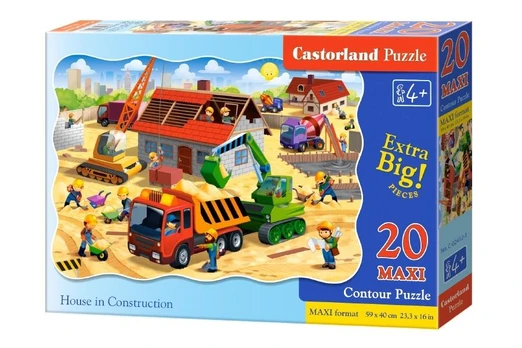 Castorland Dėlionė 20 vnt. - Statomas namas