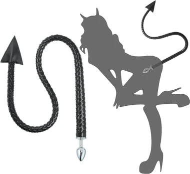 BDSM analinis kištukas su uodega