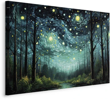 Artgeist Paveikslas - Starry night - a contemporary version of Van Gogh's night sky