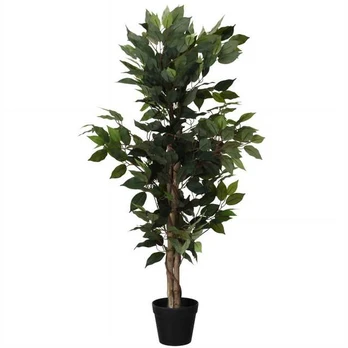 Dirbtinis fikusas juodame vazone, 115 cm